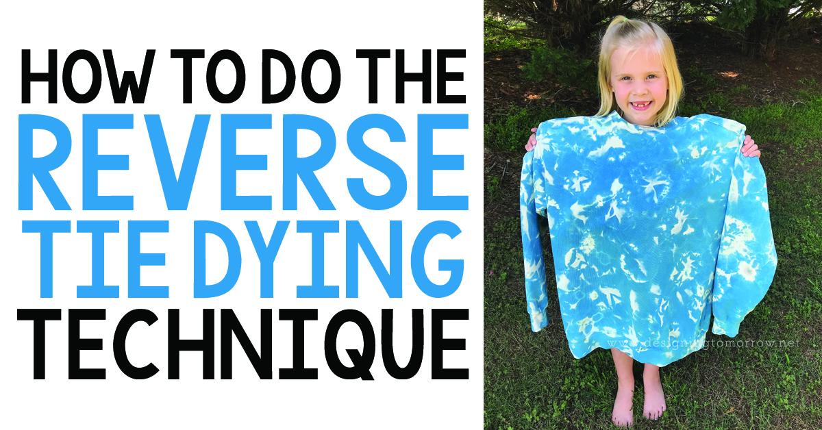 How to reverse tie dye!